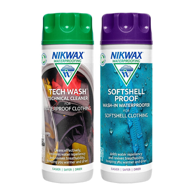 Nikwax Tech Wash/Softshell Proof Twin Pack from Nikwax – Riding & Harness  Stuff