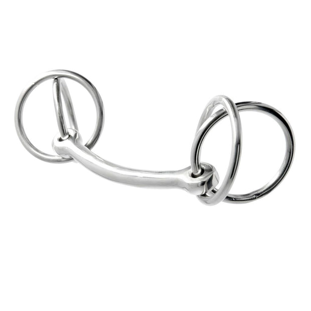 Abbey England 4" (10cm) **Please allow around 6-8 weeks for this size** Wilson Snaffle Mullen Mouth Driving Bit