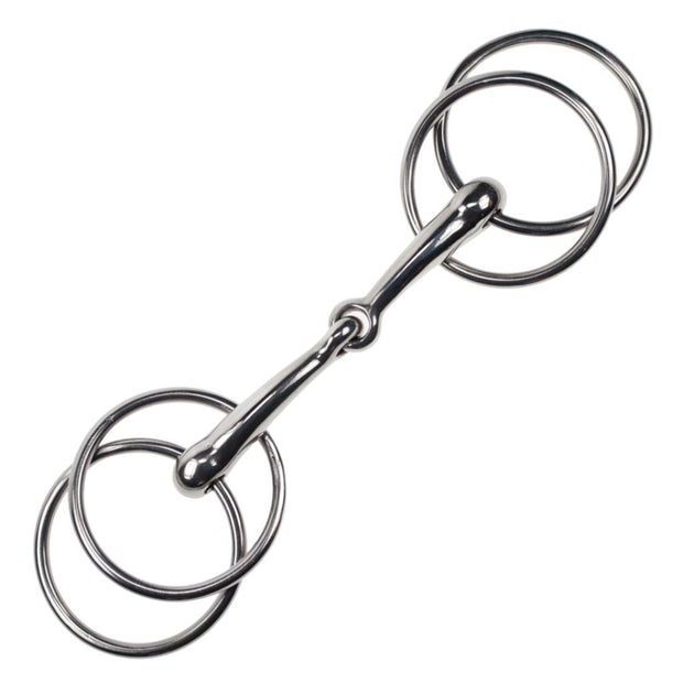 Abbey England 4" (10cm) Wilson Snaffle Jointed Driving Bit