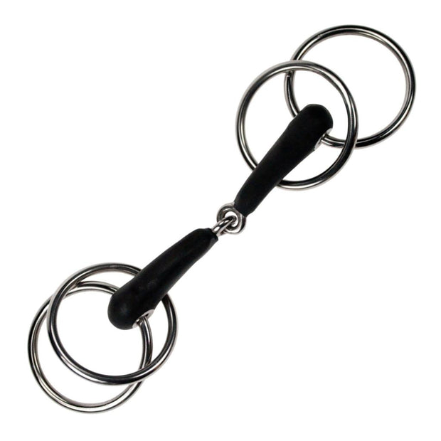 Abbey England 5" (12.5cm) Wilson Snaffle Jointed Rubber Driving Bit