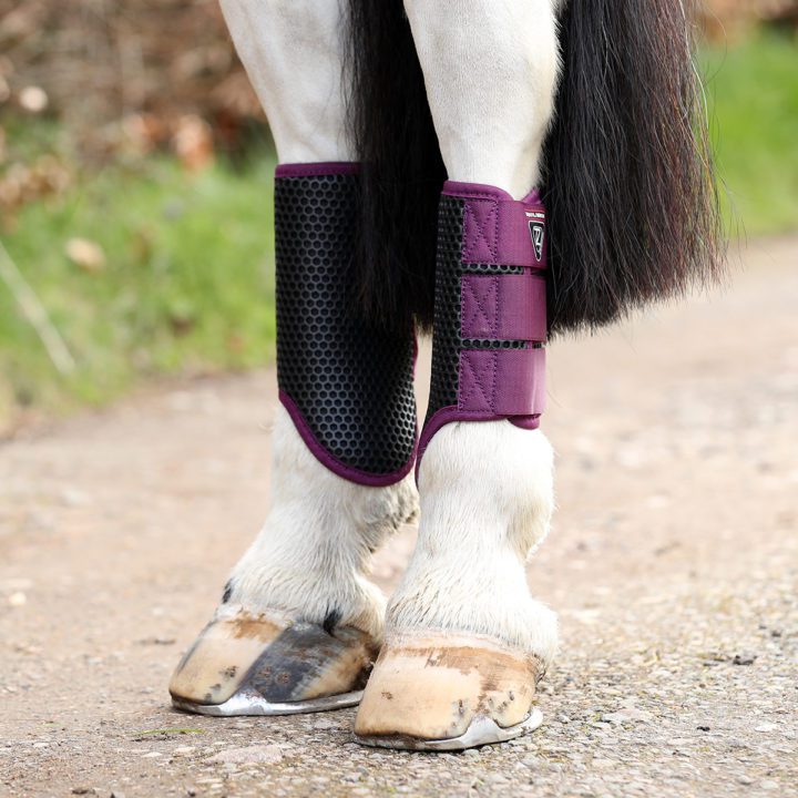 Equilibrium Tri Zone Brushing Boots Burgundy from Equilibrium Products Riding Harness Stuff