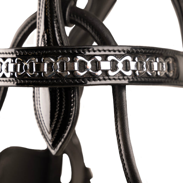 Ideal Driving Bridle Ideal Luxe Leather Anatomical Driving Bridle Patent