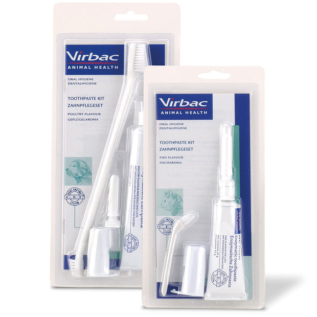 Virbac Dog Treatments Toothpaste Kit For Dogs Poultry Flavour