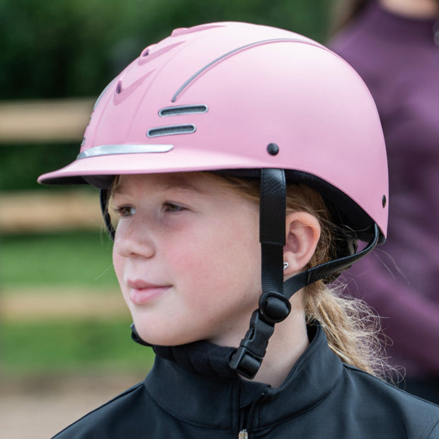 Whitaker Riding Hat Whitaker Club Young Rider Helmet Pink/Silver