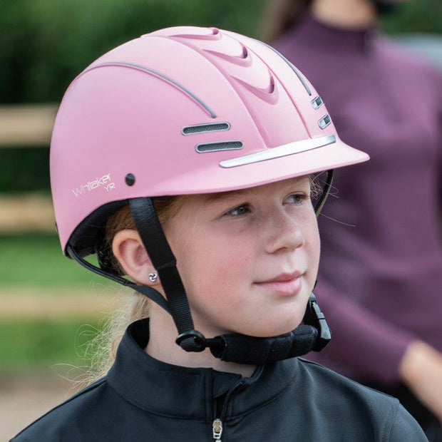 Whitaker Riding Hat Whitaker Club Young Rider Helmet Pink/Silver