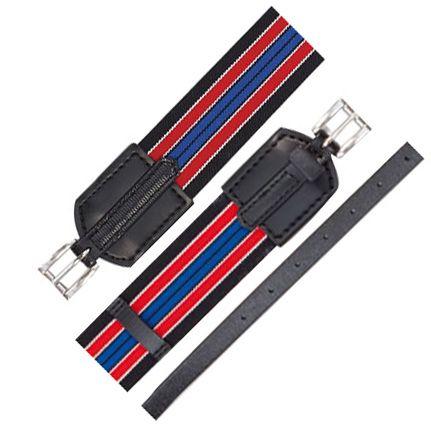 Zilco 50mm Zilco Elastic Girth/Surcingle Set Red and Blue