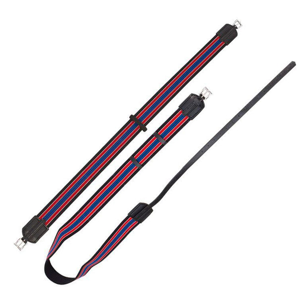 Zilco 50mm Zilco Elastic Girth/Surcingle Set Red and Blue