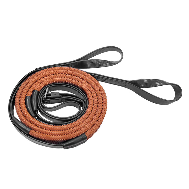 Zilco Reins Black Zilco 16mm Rein Loop End Orange Grip