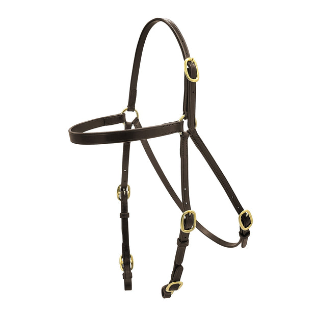 Zilco Bridle Havana Zilco Track Wise Ring Head Race Bridle