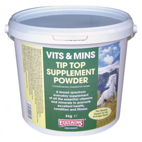 Equimins 3 Kg Tub Equimins Tip Top Supplement Powder