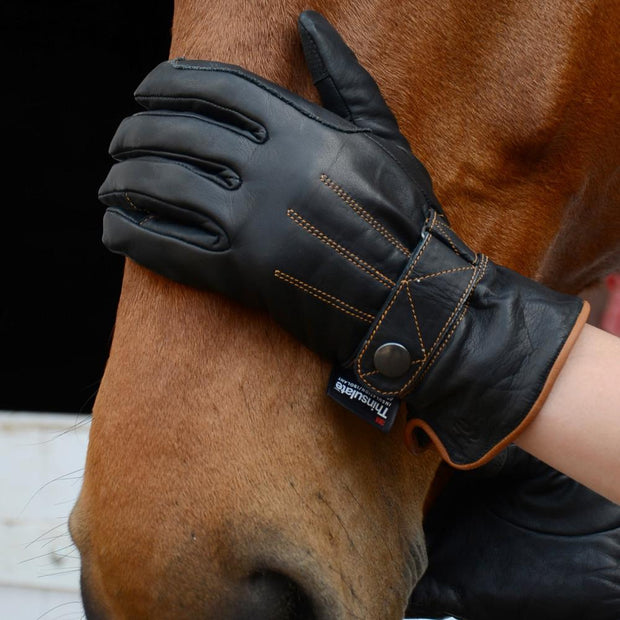 Hy Equestrian Equestrian Gloves Hy5 Thinsulate™ Leather Winter Riding Gloves