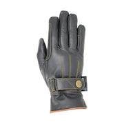 Hy Equestrian Equestrian Gloves XSmall / Black/Tan Stitch Hy5 Thinsulate™ Leather Winter Riding Gloves