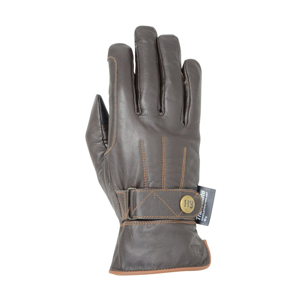 Hy Equestrian Equestrian Gloves XSmall / Dark Brown/Tan Stitch Hy5 Thinsulate™ Leather Winter Riding Gloves